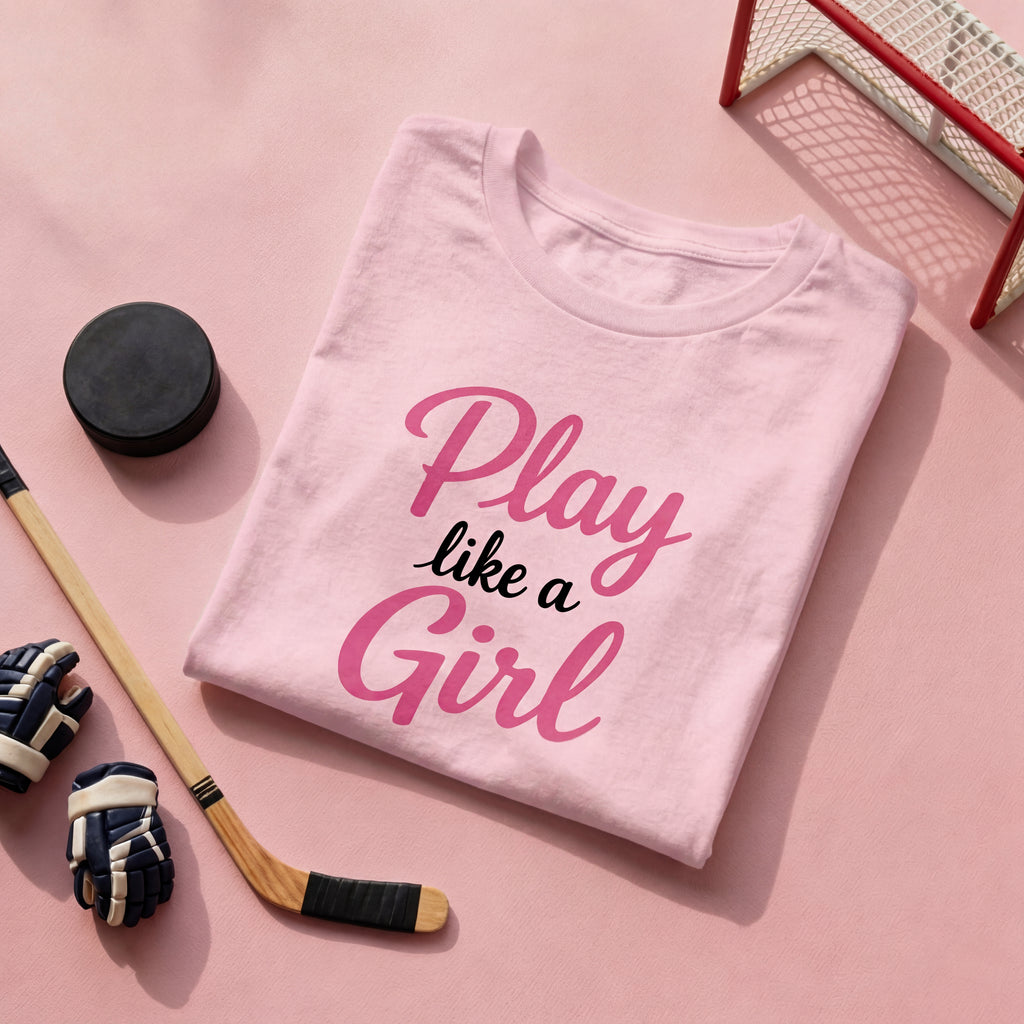 Play Like a Girl Pink Youth Short Sleeve T-Shirt